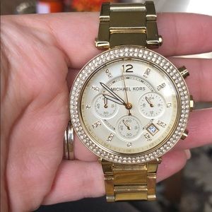 Gold Michael Kors watch